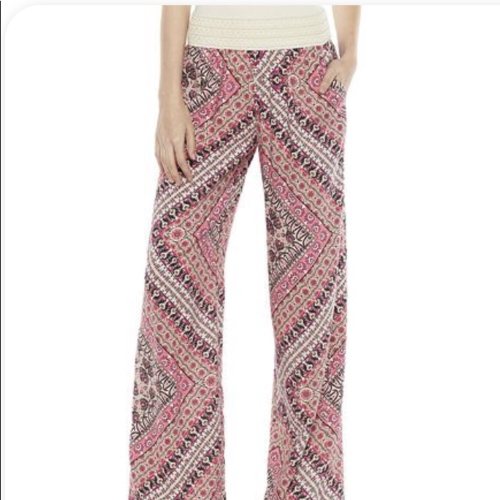 Boho Palazzo Pants Size M Joe B - Picture 5 of 8